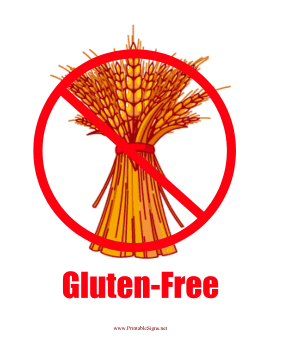 Gluten Free Sign