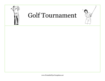 Golf Tournament Flyer Sign