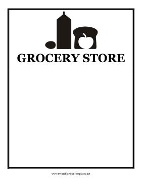 Grocery Flyer Sign