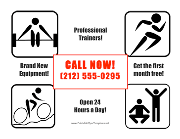 Gym Flyer Sign