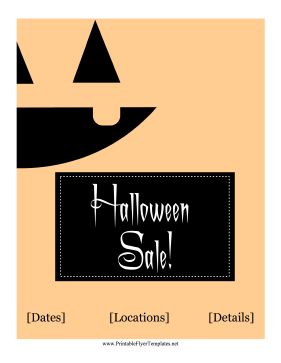 Halloween Sale Flyer Sign