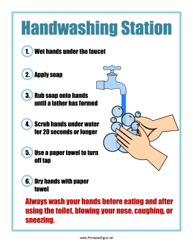 Handwashing Station Sign