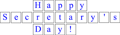Happy Secretary Day Sign