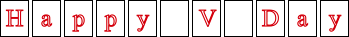Happy V Day Sign