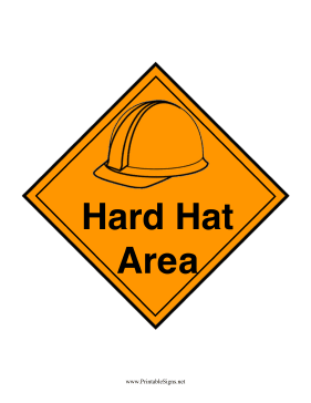 Hard Hat Area Sign