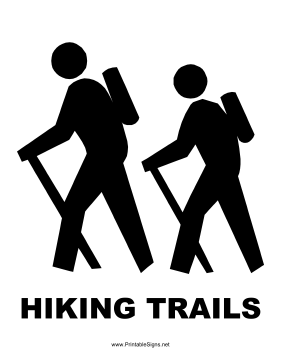 Hiking Trails Sign