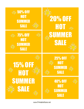 Hot Summer Sale Sign