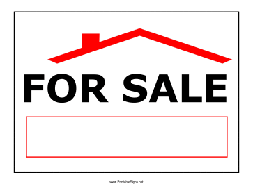 House For Sale Sign