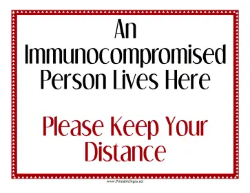 Immunocompromised Sign