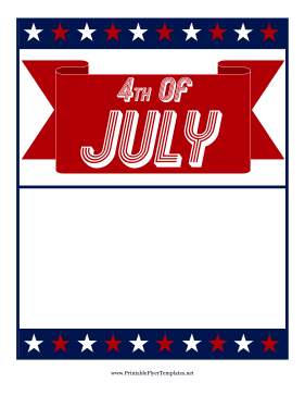 Independence Day Flyer Sign