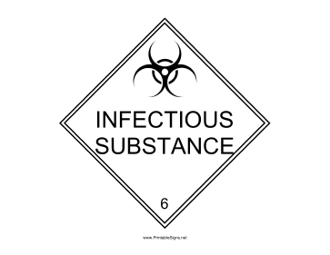 Infectious Substance Sign