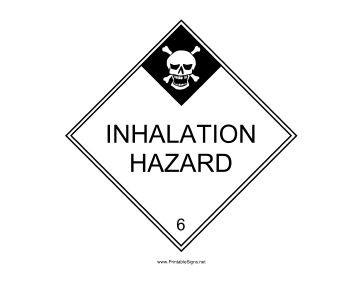 Inhalation Hazard Sign
