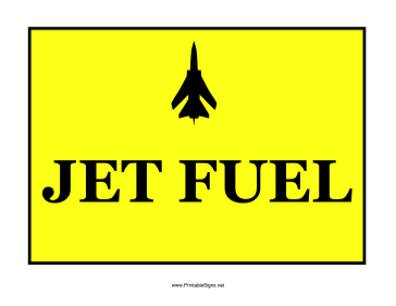 Jet Fuel Sign