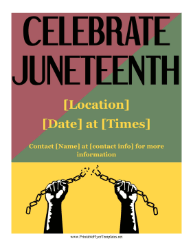 Juneteenth Flyer Sign