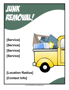 Junk Removal Flyer Sign