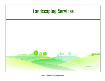 Landscaping Services Flyer Sign