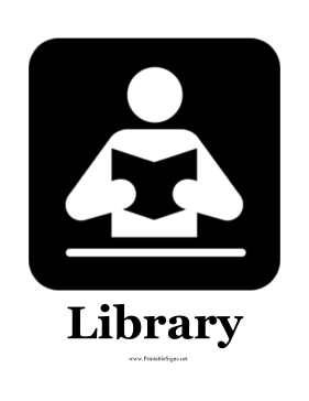 Library Graphic Sign