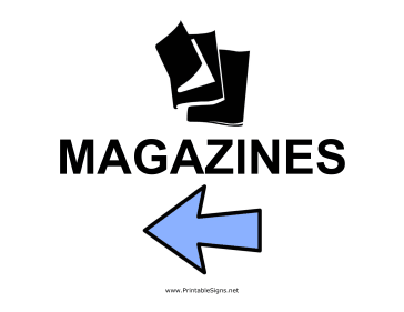 Magazines - Left Sign