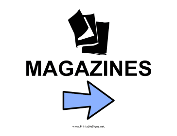 Magazines - Right Sign