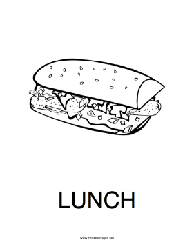 Lunch Sign