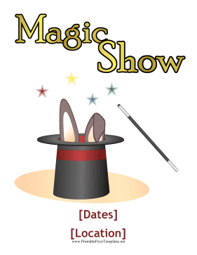 Magic Show Flyer Sign