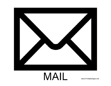 Mail with caption Sign