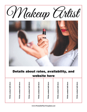 Makeup Artist Flyer Sign