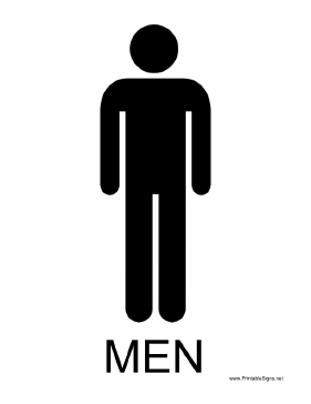 Men with caption Sign