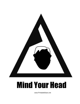 Mind Your Head Sign