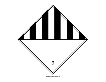 Miscellaneous Hazardous Material Sign