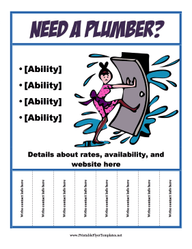Need A Handyman Flyer Sign