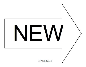 New Arrow Right Sign