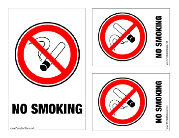 No Smoking Sign