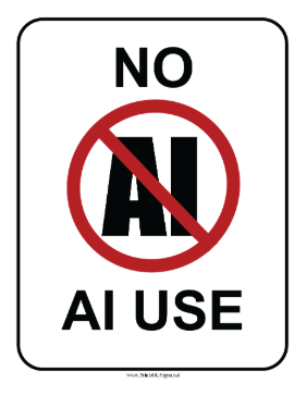 No AI Use Sign