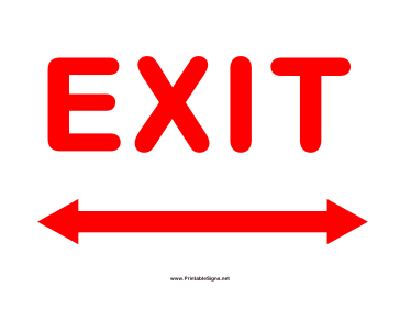 No Exit Sign