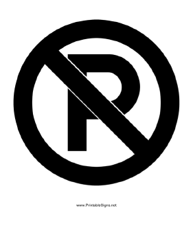 No Parking Sign