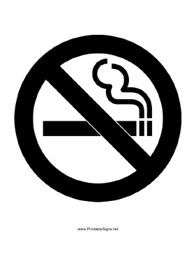 No Smoking Sign