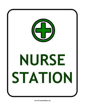 Nurse Station Sign