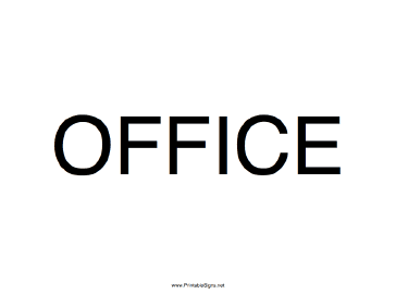 Office Sign