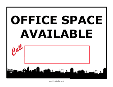 Office Space Sign