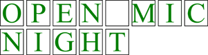 Open Mic Night Sign
