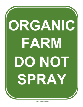 Organic Farm Sign