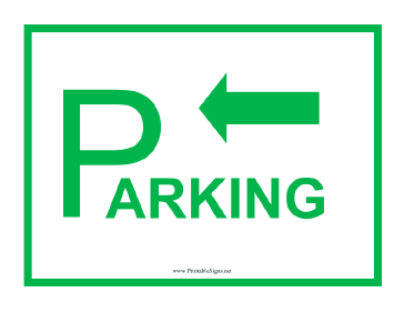 Parking Left Sign