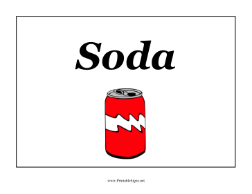 Party Soda Sign