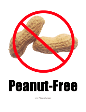 Peanut Allergy Sign