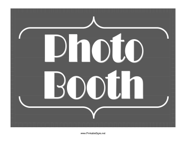 Photo Booth Sign