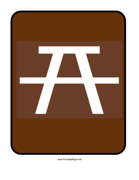 Picnic Table Sign