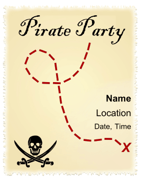 Pirate Party Flyer Sign