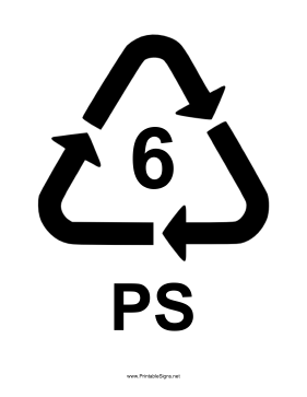 Plastic Type 6 Sign