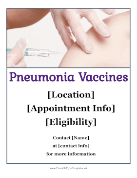 Pneumonia Vaccines Sign